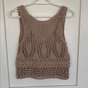 Zara Knit Tank Top - Tan
